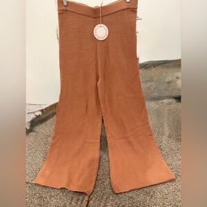 Women’s Brown Knit Sweater Pants